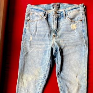 Abercrombie skinny jeans with light rips